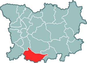 Пинский повет на карте