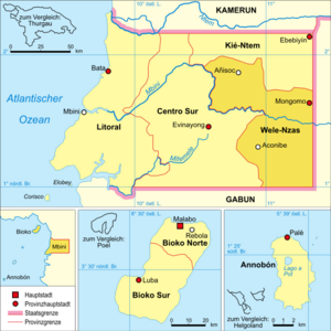 Веле-Нзас на карте