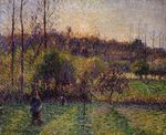 Camille Pissarro - À Eragny, dans mon pré, soleil couchant - Musée André-Malraux (PD 1054).jpg