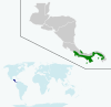 Chlorostilbon assimilis map.svg