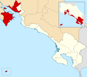 Пунтаренас на карте