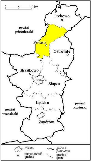 Повидз на карте