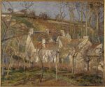 Pissarro - LES TOITS ROUGES.COIN DE VILLAGE, EFFET D'HIVER, 1877.jpg