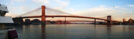 (Panorama) Brooklyn, Manhattan and Williamsburg Bridges (96279715).jpg
