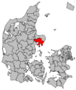 Расположение коммуны на карте Дании
