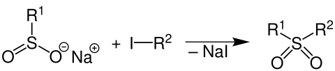 Sulfinsäuresalze HalogenalkanSulfon.svg