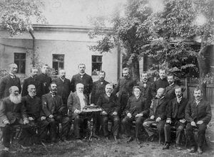 Конторщики князя Барятинского. Село Ивановское 1909&nbsp;год.