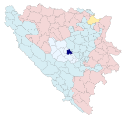 Бусовача на карте