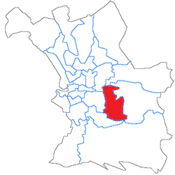 Кантон на карте департамента Буш-дю-Рон