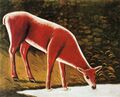 Niko Pirosmani. Roe Deer by a Creek. Oil on oilcloth. Private collection.jpg