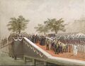 Спуск гроба с телом императора на корабль в Севастополь. 1895, М. Зичи