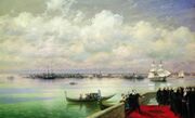 Bayron's visit to San Lazzaro by Aivazovsky (1899).jpg