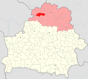 Шарковщинский район на карте