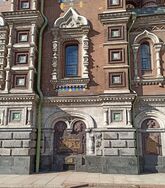 Church of the Saviour on the Blood. Artillery shell marks.jpg