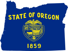 Flag-map of Oregon.svg