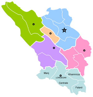 Лордеган на карте