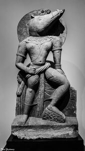 3rd century Varaha Vishnu as the Boar Avatar Mathura.jpg