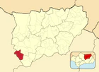 Расположение муниципалитета Алькаудете на карте провинции