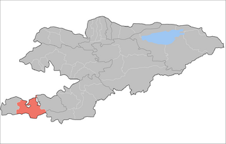 Баткенский район на карте