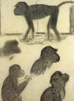 Seurat - Studio di scimmiette per La Grande Jatte.jpg