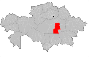 Шетский район на карте