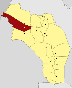 Департамент Хенераль-Ламадрид на карте