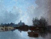 Eugène Cicéri-Au bord du Loing-Musée barrois.jpg