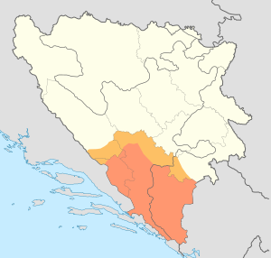 Герцеговина на карте