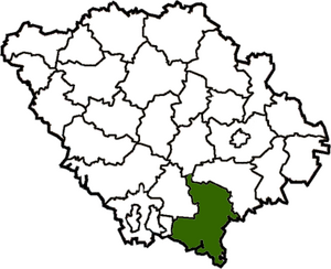 Кобелякский район на карте