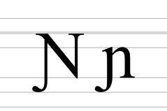 Latin letter N with left hook.svg