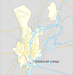 На карте города