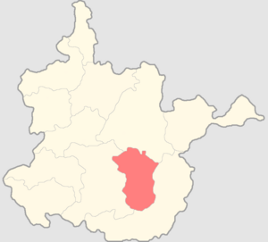 Павловский уезд на карте