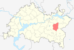 Сармановский район на карте