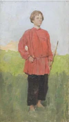 Young peasant by Vasnetsov (1881, Abramtsevo).jpg