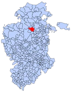 Расположение муниципалитета на карте провинции