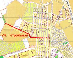 На карте Таганрога