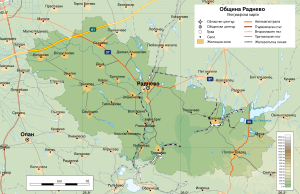 Община Раднево на карте