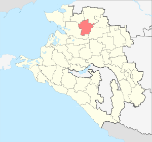 Ленинградский район на карте