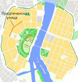 На карте города