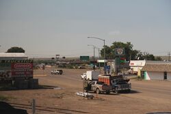 US2 merges with US191 in Malta Montana.jpg