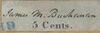 USA postmaster provisional stamp Baltimore MD 1845 Mi 2 Sc 3X3.jpg