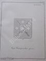 Титульный герб кабардинских земель, чертёж к «Подробным описаниям государственного герба, государственной печати и гербов членов Императорского Дома», 1857 год