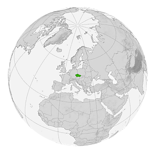 Чехия на карте мира