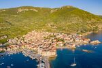 Aerial view of Lucica Beach in Komiza, Croatia (48608671701).jpg