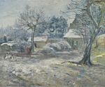 Camille Pissarro - Ferme à Montfoucault, neige (PD 384).jpg