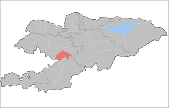 Сузакский аильный округ на карте