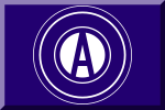 600px HEX-220070 letter A on White concentric circles.svg