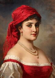 Anton Ebert - Portrait of a girl with a red scarf.jpg