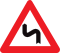 Bocht(en), eerst naar links/Succession de virages