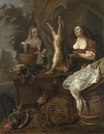 GM-114-Gabriel Metsu-A Woman Selling Game from a Stall.jpg